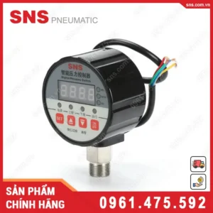 YZB102-100-0.4 Đồng hồ áp suất điện tử SNS (YZB102 mặt phi 100mm, Cấp chính xác 0.4 Mpa)