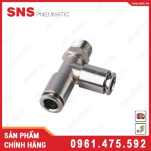 JPD12-04 Nối nhanh tê ren ngoài Inox 304 SNS (PD12-04 SUS304)