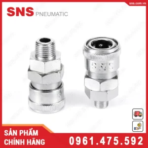SM-10 Khớp nối nhanh tự khóa SNS (SM10 đầu cái, kim loại)