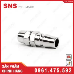 PP-10 Khớp nối nhanh tự khóa SNS (PP10 đầu đực, kim loại)