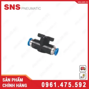 BUG10-6 Khóa khí nén 2 đầu ống SNS (BUG10-6 2 đầu lệch)