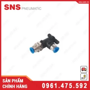 BLM-10 Khóa khí nén góc có đai siết SNS (BLM-10 Màu đen)