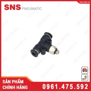 SPB6-M5C Nối nhanh chữ T ren ngoài cỡ nhỏ SNS (PB6-M5 mini)