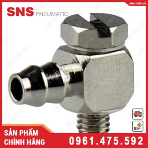 MALHU3-M5 Nối nhanh góc ren ngoài cỡ nhỏ SNS (MALHU3-M5 Kim loại)