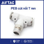 PEB10 01 Nối nhanh tê ren ngoài Airtac (PEB10-01 Màu trắng)