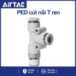 PED12 02 Nối nhanh tê ren ngoài Airtac (PED12-02 Màu trắng)