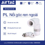 PL10 04 Nối nhanh góc ren ngoài Airtac (PL10-04 Màu trắng)